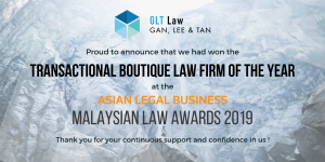 GLT Law wins transactional boutique law firm of the year award