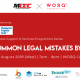 Common legal mistakes by startups